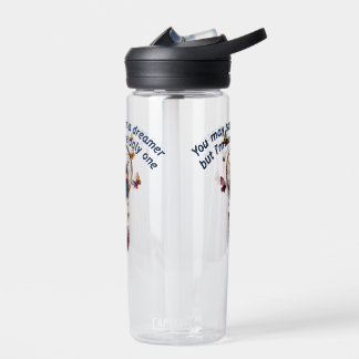 Custom Personalise Boho Owl Beautiful Hippie Water Bottle