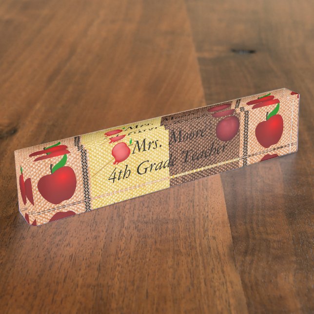 custom personalise Business Service Desk office Nameplate (Side)
