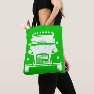 Custom Personalise Citroen Dolly 2CV tote bag