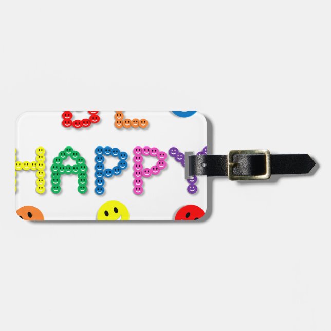custom personalise do it yourself Anniversaries Luggage Tag (Front Horizontal)