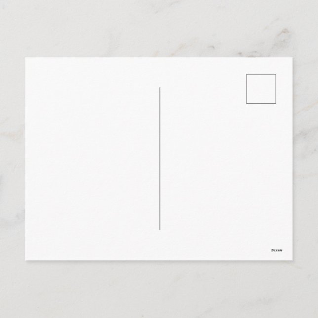 Custom Personalise Holiday Postcard (Back)