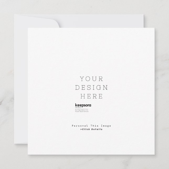 Custom Personalise  Invitation (Front)