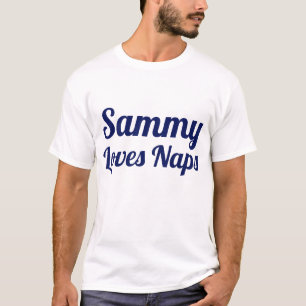 Custom personalise Loves Naps Slogan Baby Bodysuit