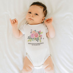 Custom Personalise Photo Artwork Add Text Slogan Baby Bodysuit