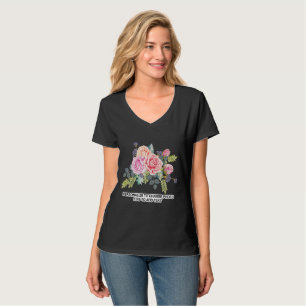 Custom Personalise Photo Artwork Quote Dark V-Neck T-Shirt