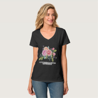 Custom Personalise Photo Artwork Quote Dark V-Neck T-Shirt