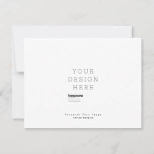 Custom Personalise Response Card