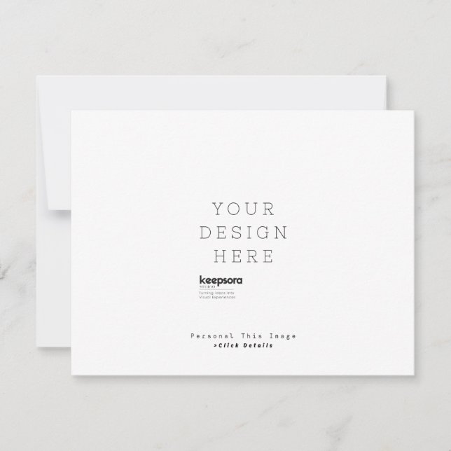 Custom Personalise Response Card (Front)