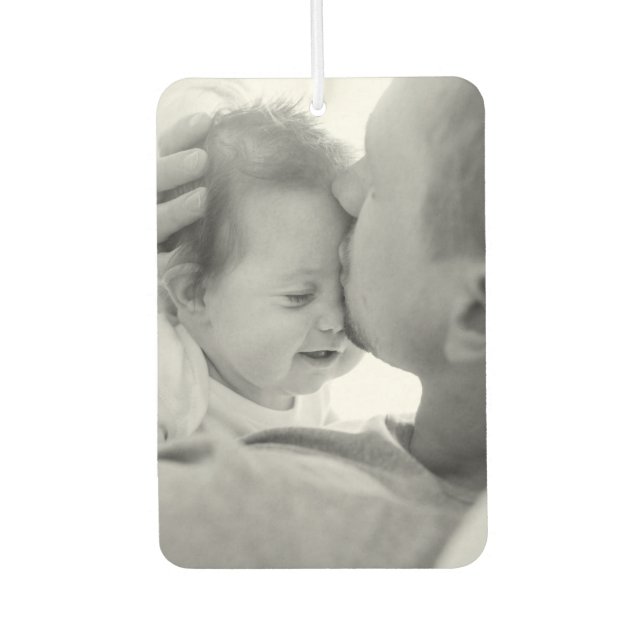 Custom Personalise Two Photo Car Air Freshener (Front)