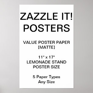 Custom Personalised 11"x17" Value Matte Poster