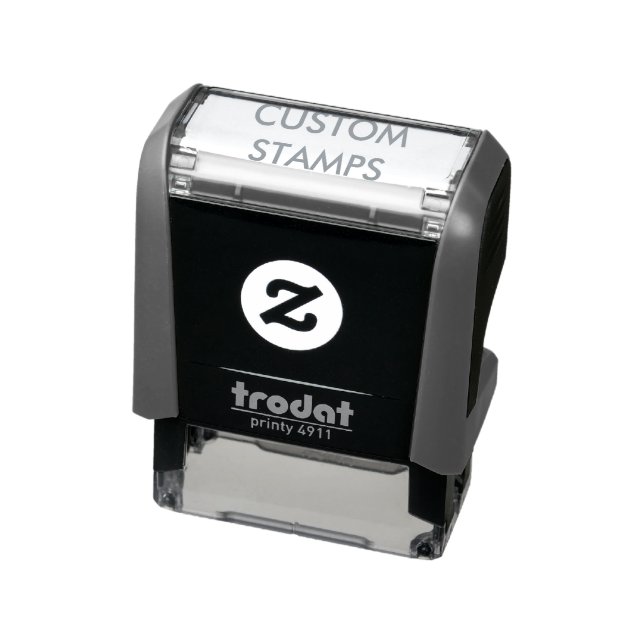 Custom Personalised 1.4" x 0.4" Self-inking Stamp (Product)