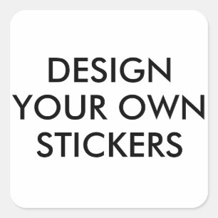 Custom Personalised 1.5" Square Stickers