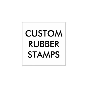Custom Personalised 1"x1" Wood Rubber Stamp Blank