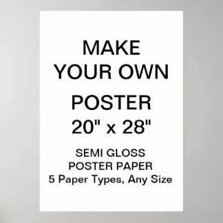 Custom Personalised 20" x 28" Semi Gloss Poster