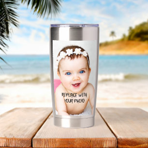Custom  personalised (2 sided) insulated tumbler