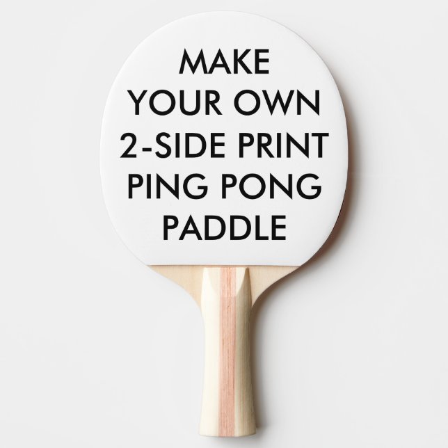 Custom Personalised 2-Sided Print Ping Pong Paddle (Front)