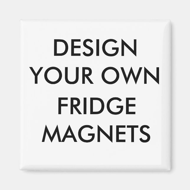 Custom Personalised 2" Square Refrigerator Magnet (Front)