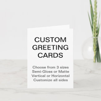 Custom Personalised 4.25"x5.5" Matte Greeting Card