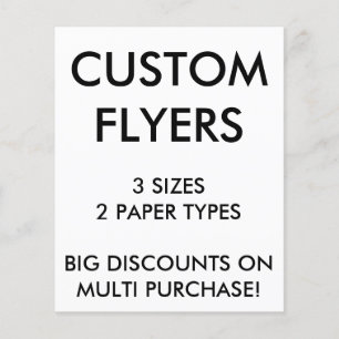 Custom Personalised 4.5x5.6" Flyers Blank Template