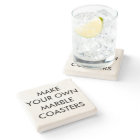 Custom Personalised 4" Marble Stone Coaster