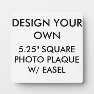 Custom Personalised 5.25" Square Photo Plaque