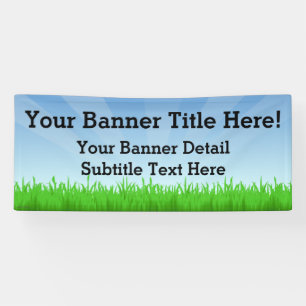 Custom Personalised 6' Wide Summer Scene Banner