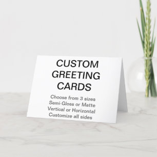 Custom Personalised 7" x 5" Photo Greeting Card