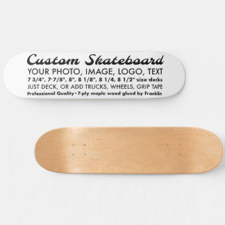 Custom Personalised 8.5" Skateboard Deck
