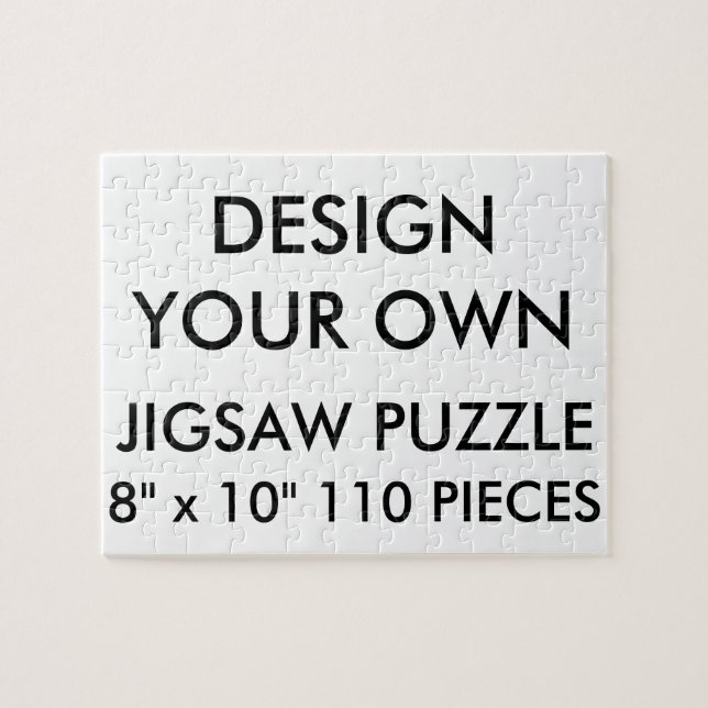 Custom Personalised 8"x10" Jigsaw Puzzle 110 Pc. (Horizontal)