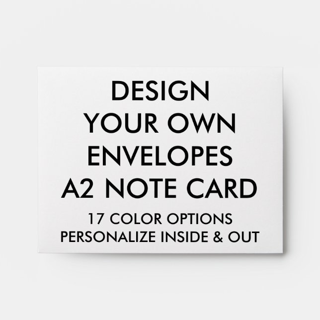 Custom Personalised A2 Note Card Envelope (Front)