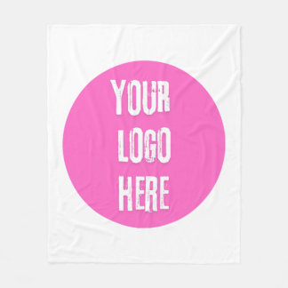 Custom Personalised Add Your Logo Here Fleece Blanket