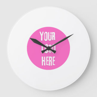 Custom Personalised Add Your Logo Here Large Clock