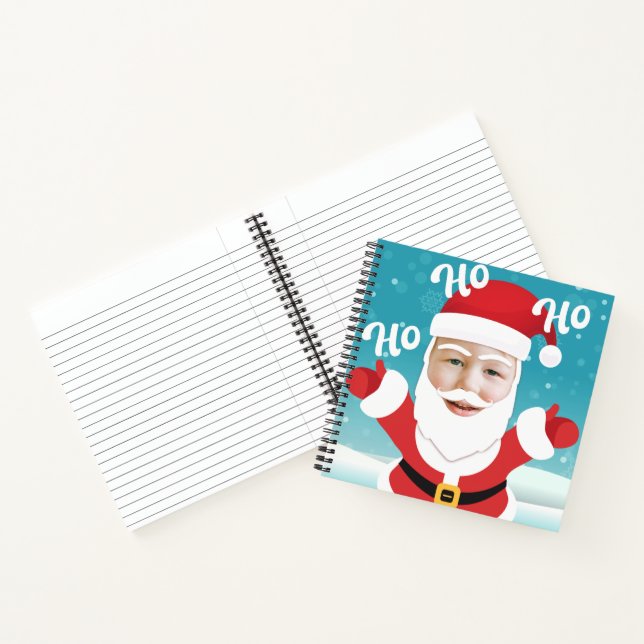 Custom Personalised Add your Own Photo Christmas Notebook (Inside)