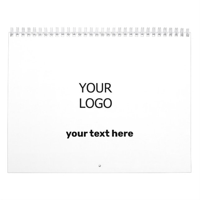 Custom personalised add your photo logo here  calendar (Cover)