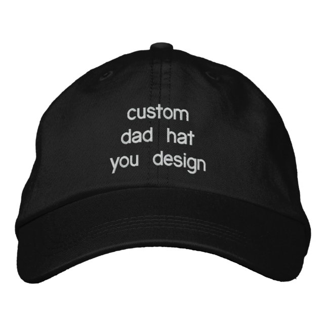 Custom Personalised Adjustable Dad Baseball Hat (Front)