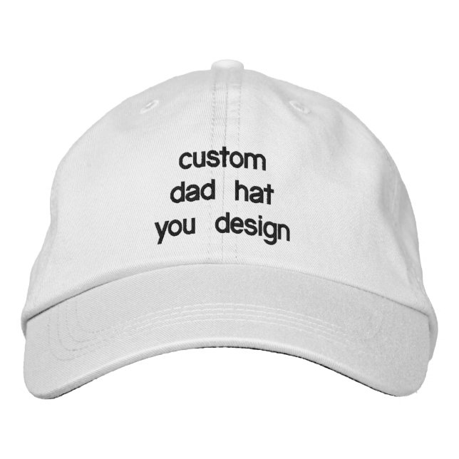 Custom Personalised Adjustable Dad Hats (Front)
