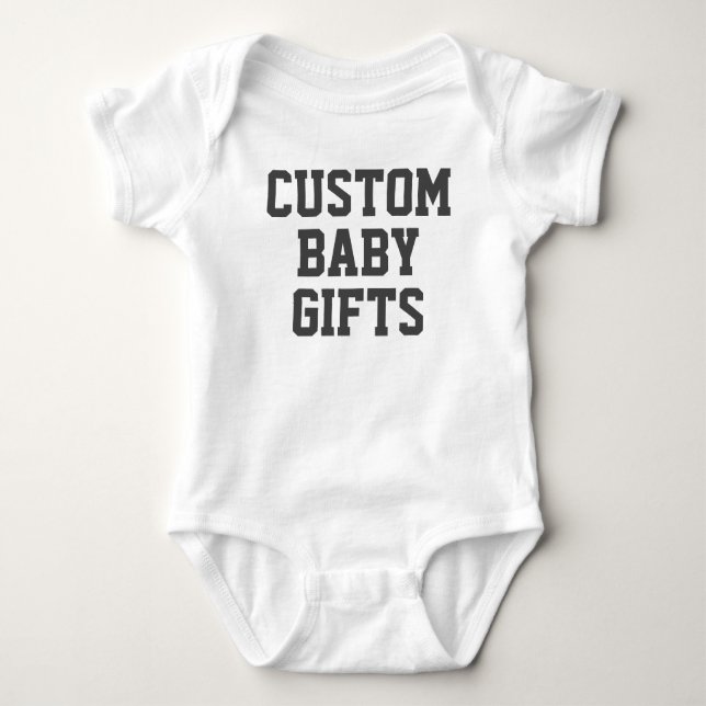 Custom Personalised Baby Bodysuit (Front)