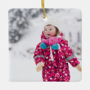 Custom Personalised Baby Photo Ornament Template