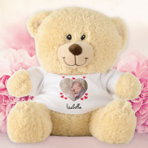 Custom Personalised Baby Photo Text Cute Hearts