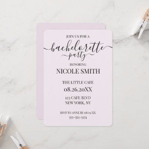 Custom Personalised Bachelorette Party Invitation