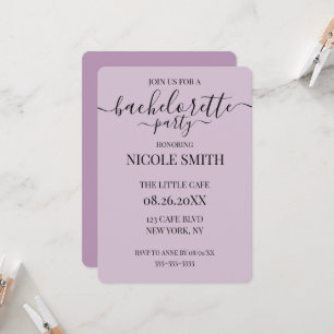 Custom Personalised Bachelorette Party Invitation