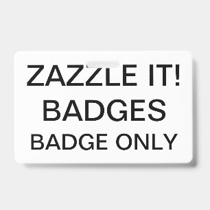Custom Personalised BADGE Blank Template ID Badge