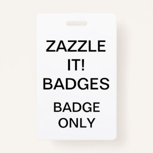 Custom Personalised BADGE Blank Template ID Badge