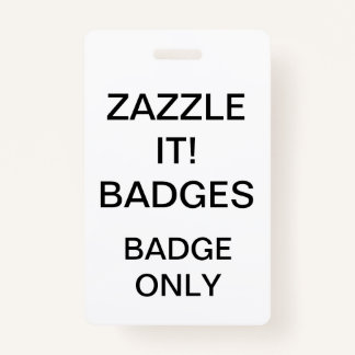 Custom Personalised BADGE Blank Template ID Badge