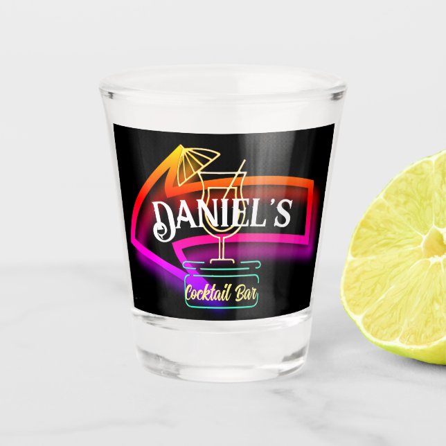 Custom Personalised Bartender Gift  Shot Glass (Front)