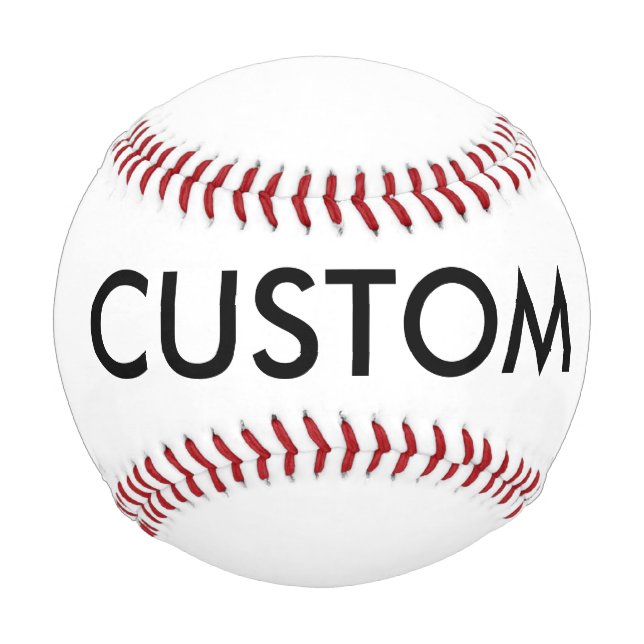 Custom Personalised Baseball Blank Template (Front)
