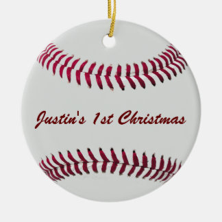 Custom Personalised Baseball Ornament