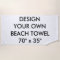 Custom Personalised Beach Towel