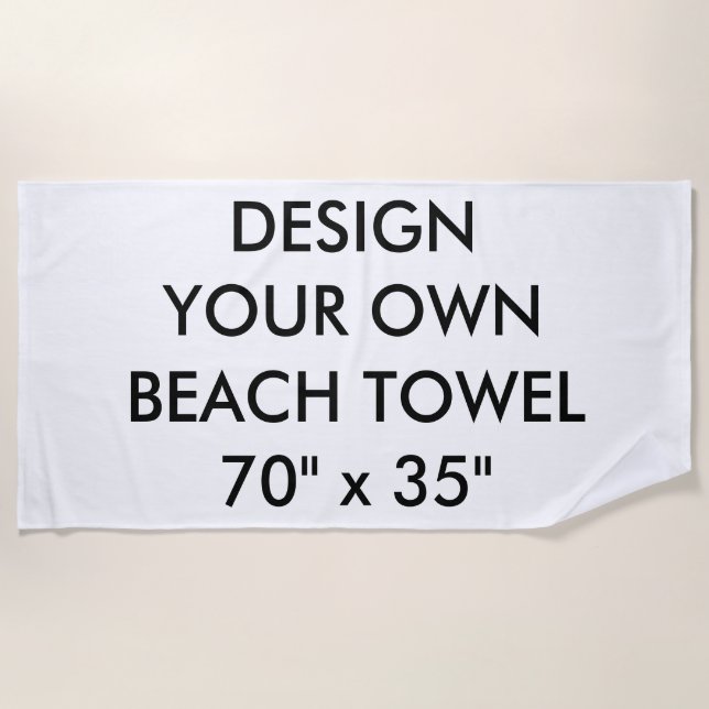 Custom Personalised Beach Towel (Front)
