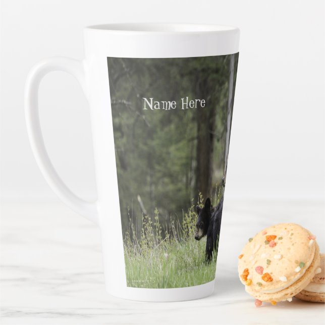 Custom Personalised Bear Coffee Latte Mug   (In Situ)